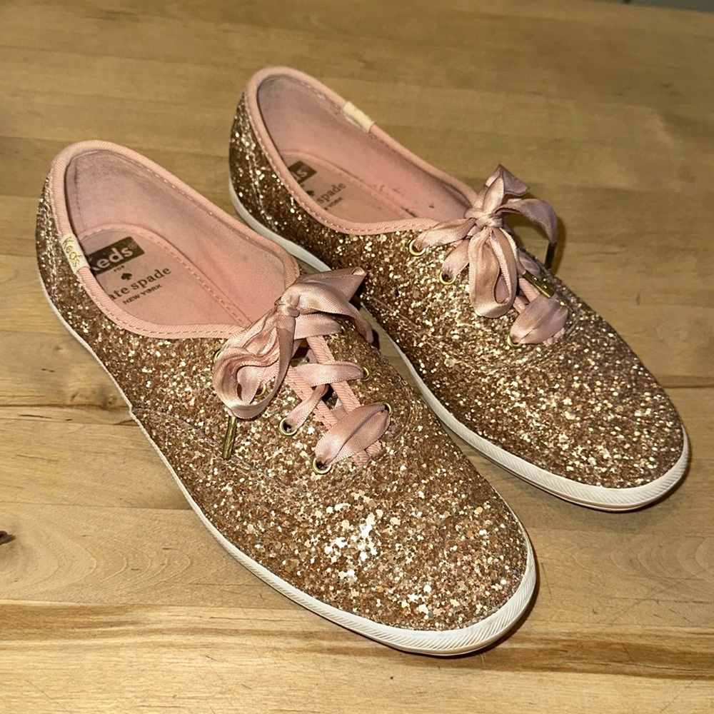 KATE SPADE♠️Gorgeous Encrusted Keds - Picture 2 of 12